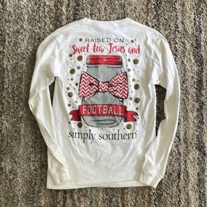 Simply Southern “Sweet Tea, Jesus, and Football” long sleeve